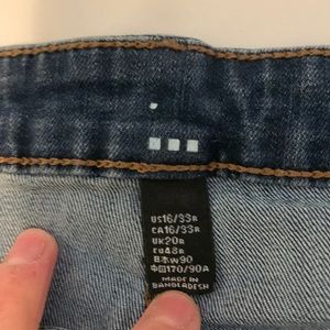 Gap skinny jeans medium wash size 16 regular inseam